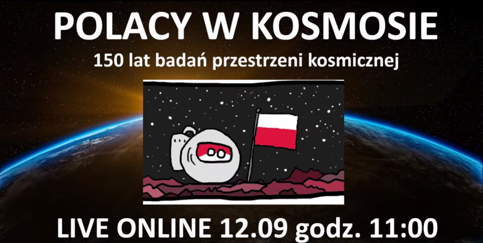 PTMA / Transmisja wykładu pt. Polacy w kosmosie – 150 lat badań przestrzeni kosmicznej